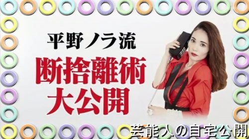 【超断捨離】平野ノラさんの自宅【画像】