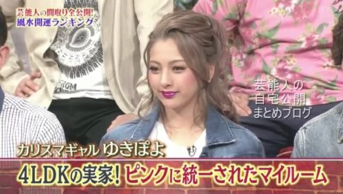 【ピンクに溢れた】ゆきぽよさんの実家自宅【画像】