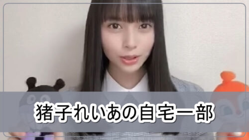 【ラストアイドル】猪子れいあさんの自宅一部【画像】