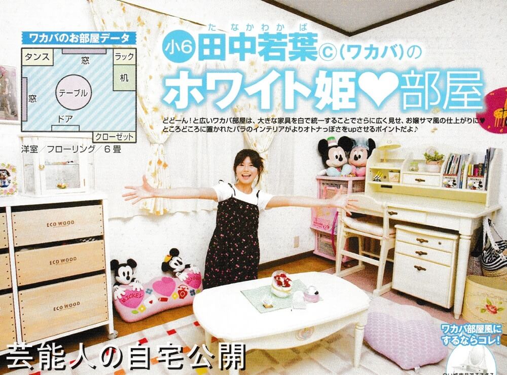 女子小学生の部屋 田中若葉さんのホワイト姫部屋 レア画像