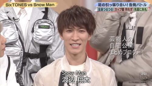 【ジャニーズ】Snow Man 渡辺翔太さんの自宅洗面台と美容品【画像】